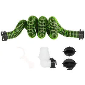 Rh-10ft-1 Outprize Rv Sewer Hose 10ft Heavy Duty 24 Mil Tpe Green Bayonet Fittings Extreme
