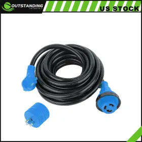Ou11260786109377parts Outstanding-carparts 30a Amp Rv Extension Cord Trailer Motorhome Camper Power Supply Cable 25ft Foot