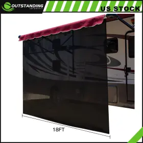 Ou11880298178780parts Outstanding-carparts 17.1 Feet Length Rv Awning Fabric Camper Vinyl Replacement Shade 8ft 96 Inch
