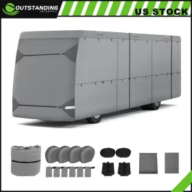 Ou182159parts Outstanding-carparts Rv Cover 31ft-34ft Class A Motorhome Windproof Waterproof Non-woven Fabric