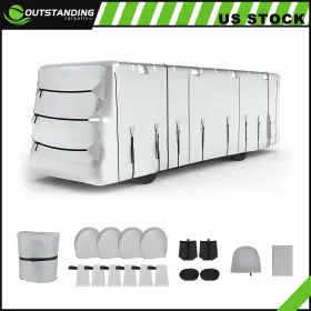 Ou182162parts Outstanding-carparts Rv Cover Class A Motorhome For 30ft-33ft Windproof Waterproof Oxford Cloth