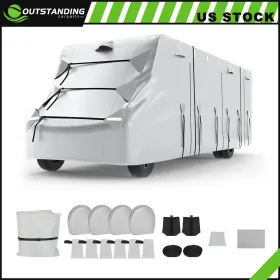 Ou182171parts Outstanding-carparts 23ft-26ft Oxford Cloth Rv Cover Class C Motorhome Windproof Camper Ou182171parts Outstanding-carparts 23ft-26ft Oxford Cloth Rv Cover Class C Motorhome Windproof Camper
