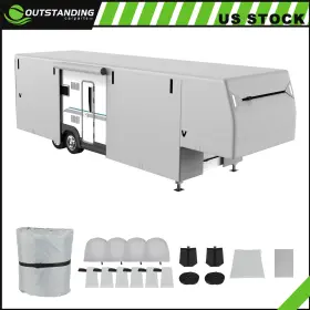 Ou182182parts Outstanding-carparts 37-41 Foot 5th Wheel Rv Cover Motorhome Travel Trailer Camper Oxford Cloth