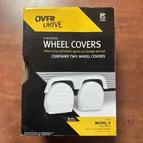 76220 Over Drive Rv Accessory Wheel Covers Model Snow White 2