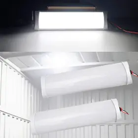 Wwd-lrk-45551 Oxilam Pair Led Ceiling Fixture Dome Light For Camper Trailer Rv Marine Lamp Bulb Super