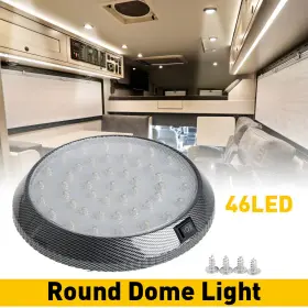 Xpd-xdd-49842 Oxilam Carbon Fiber Led Rv Ceiling Dome Light Interior Fits Trailer Camper Xpd-xdd-49842 Oxilam Carbon Fiber Led Rv Ceiling Dome Light Interior Fits Trailer Camper