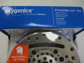 51479 Oxygenics Power Blast Handheld Shower Stainless Steel Rv Camper #3