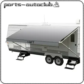 Pac17828701part Parts-autoclub Rv Awning Fabric 18.1 Feet Length Camper Vinyl Replacement Shade 8ft Pac17828701part Parts-autoclub Rv Awning Fabric 18.1 Feet Length Camper Vinyl Replacement Shade 8ft