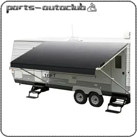 Pac17829501part Parts-autoclub Rv Awning Fabric 15.1 Feet Length Camper Vinyl Replacement Shade 8ft