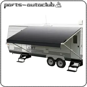 Pac17829601part Parts-autoclub Rv Awning Fabric 16.1 Feet Length Camper Vinyl Replacement Shade 8ft