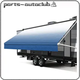 Pac17830501part Parts-autoclub Weatherproof Vinyl Rv Awning Fabric Replacement 13.1ft Outdoor Canopy 18oz
