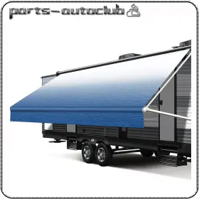 Pac17830901part Parts-autoclub Weatherproof Vinyl Rv Awning Fabric Replacement 18.1ft Outdoor Canopy 18oz