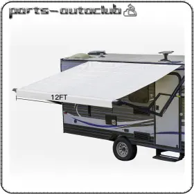 Pac17833501part Parts-autoclub Rv Awning Fabric 11.1 Ft Replacement Heavy Duty Weatherproof Vinyl