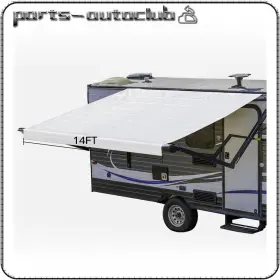 Pac17833701part Parts-autoclub Rv Awning Fabric 13.1 Ft Replacement Heavy Duty Weatherproof Vinyl