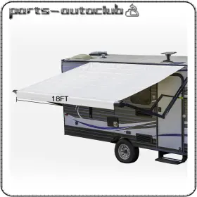 Pac17834101part Parts-autoclub Rv Awning Fabric 17.1 Ft Replacement Heavy Duty Weatherproof Vinyl
