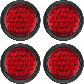 Wcxt-016 Partswcgg 4pcs 4 Inch Led Trailer Tail Lights Waterproof Stop Turn Brake 12v