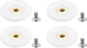 Pta240327tt001799 Patikil Shower Door Rollers 26mm/1 Inch 4 Pack Glass Runner 26mm White