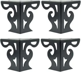 Tuor0799 Phituoda 4pcs 3-inch Hollow Out Modern Furniture Sofa 7 X 4.37 8 Centimeters Black Tuor0799 Phituoda 4pcs 3-inch Hollow Out Modern Furniture Sofa 7 X 4.37 8 Centimeters Black