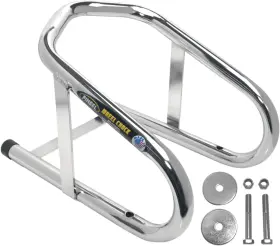 Wc65h Pingel Wheel Chock - Permanent Chrome 6-1/2 Inch