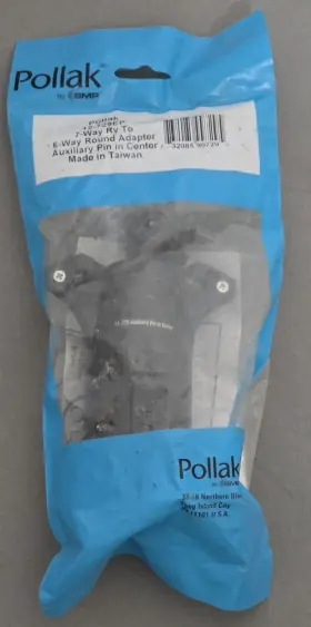 12-729ep Pollak 7 Way To 6 Round Trailer Connector Adapter Brand New
