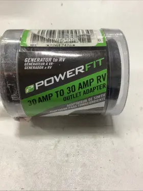 Pf923055 Powerfit 4-prong Male To 3 Prong Female 30amp 120v Rvs Or Generator Pf923055 Powerfit 4-prong Male To 3 Prong Female 30amp 120v Rvs Or Generator