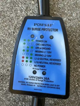 Rv50a01-1f Powsaf Rv Surge Protector 120v/240v 50a. 4100 Joules Protection #2 Rv50a01-1f Powsaf Rv Surge Protector 120v/240v 50a. 4100 Joules Protection #2