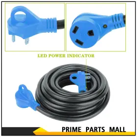 Pl109109m372a Ppmall Rv Extension Cord 30 Foot Amp 125v For Trailer Camper 10awg New