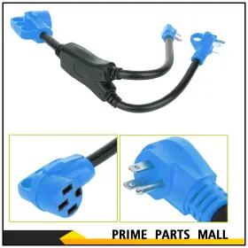 Pl10985m399a Ppmall New Rv Power Cord Adapter Y Split 50 Amp Female To 1x 15 30 Male