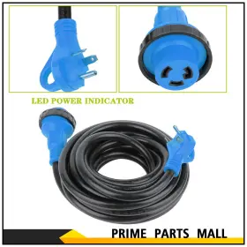 Pl10994m387a Ppmall 25foot Rv Extension Cord Power Supply Cable 30amp For Trailer Motorhome Camper