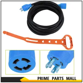 Pl16037m763a Ppmall 30 Amp 20 Ft Nema L14-30 4 Prong Generator Extension Cord Rv Power