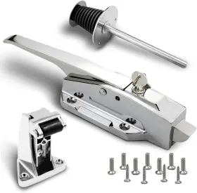 Lks-01 Preruner Walk In Cooler Door Handle Closer Complete Latch Silver