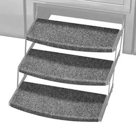 2-4133 Presto-o-fit Prest-o-fit 22 Inch W Outrigger Universal Rv Step Rug Castle Gray - 3 Pack