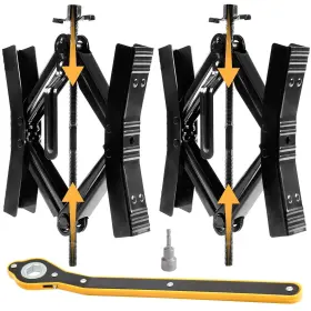Pp-30001 Proud Panda Camper Wheel Chock Stabilizer 2 Sets Double Speed Heavy Duty Truck Rv Tire S