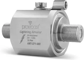 Proxicast 850021295318 Coaxial Lightning Arrester/suppressor With 75 Ohm F-female/f-female