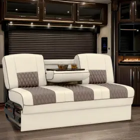 99-2942-il113il103-7072 Qualitex Monument With Console Rv Sofa Bed 72 Inch Wide Bisque And Lt. Antelope
