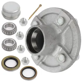 Qualitiparts 13924798 Fits 2000 Lbs Axle 44643 X Bearings With Trailer Galvanized Hub 4 On Inch