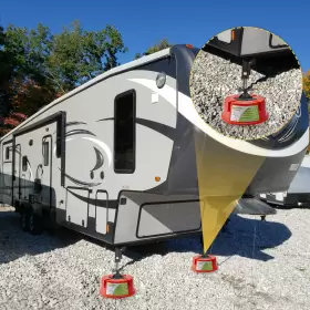 Racewill 739437511949 2pc 10000lbs Trailer Jack Block Levelers Rv Camper Stabilizer With Magnets #3