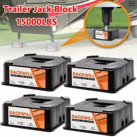 Rw-11036002ya Racewill 4x 15000lbs Trailer Jack Block Stabilizer Blocks Levelers For Rv Camper Rw-11036002ya Racewill 4x 15000lbs Trailer Jack Block Stabilizer Blocks Levelers For Rv Camper