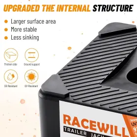 Rw-11036013 Racewill 2x Trailer Jack Block Stabilizer Blocks 15000lbs Levelers For Rv Camper #3 Rw-11036013 Racewill 2x Trailer Jack Block Stabilizer Blocks 15000lbs Levelers For Rv Camper #3