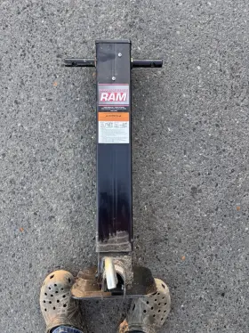 Tjd12000spf Ram Hd 12k Dropleg Jack Spring-loaded Front Pin Sidewind 12.5 Inch Lift 4 Square