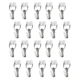 Recpro 193652042600 Rv Curtain Carrier Hooks Nylon Wheels With Metal Ring For Metallic