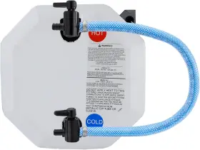 Rp-1239 Recpro Rv Water Heater Bypass Kit Pressurized Hose And Fittings Blue Red