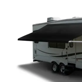 Rp-awn-20-sldblck-ss Recpro Rv Awning Fabric Replacement 822ft Heatsealed Vinyl 20ft 19ft1 Inch Black