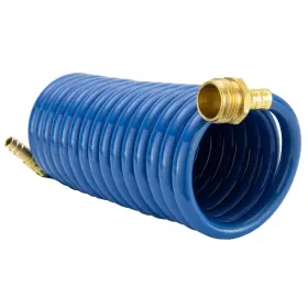 Rp-sa-hose-15 Recpro Rv Exterior Shower Hose 15ft Blue Coiled No Sprayer Ftblueft
