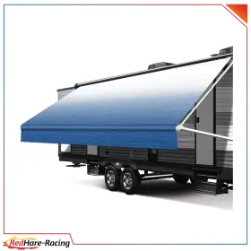 R17845ed312hare Redhare Blue 8ft Rv Awning Fabric 21.1 Feet Length Camper Replacement Shade