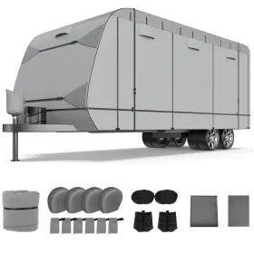R18237ed183hare Redhare 18ft-20ft Rv Cover Windproof Extra Thick Camper With Adhesive Repair Patches