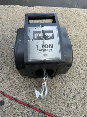 7033600 Reese Towpower Powered Utility Winch 2000 Lbs Cable 29 Ft