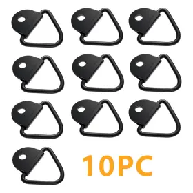 Re-1075-10pc Reliature New 10pcs Black D Shape Tie Down Anchors Ring For Car Truck Trailers Rv Boats Re-1075-10pc Reliature New 10pcs Black D Shape Tie Down Anchors Ring For Car Truck Trailers Rv Boats