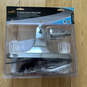 Rvp066 Road & Home And Rv/mobile 8 Inch Shower Faucet-offset Shaft-shower Head Arm Flange Rvp066 Road & Home And Rv/mobile 8 Inch Shower Faucet-offset Shaft-shower Head Arm Flange