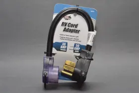 09554 Road Power Brand New Rv Cord Adapter 30 Amp Female/ 50 Male Dogbone Pigtail